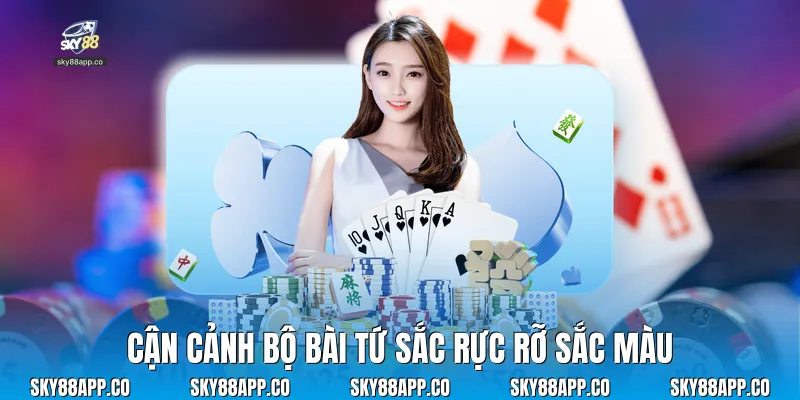 Cận cảnh bộ bài tứ sắc rực rỡ sắc màu