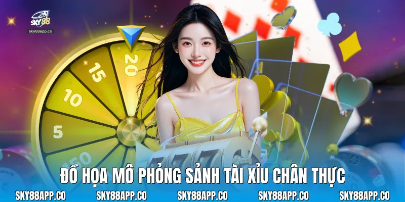 Đồ họa mô phỏng sảnh tài xỉu chân thực